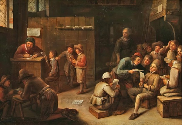 A School Interior, c1630-1660. Creator: Joos van Craesbeeck.