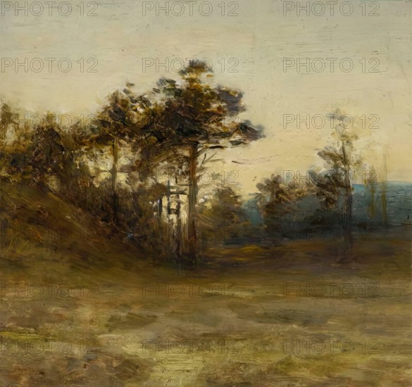 Scots Pines, Sunset, 1900-1924. Creator: Joseph Farquharson.