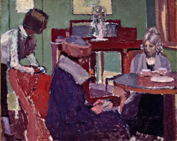 The Tea Party, 1919. Creator: Malcolm Drummond.