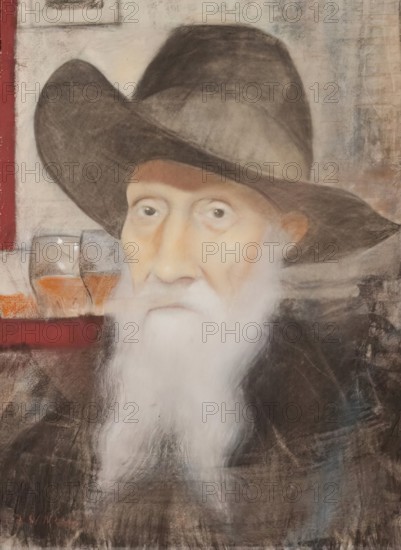 The King Is Dead  - Portrait of E.J.Odell, actor, c1928. Creator: CRW Nevinson.