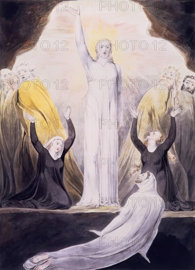The Raising of Lazarus, 1800. Creator: William Blake.
