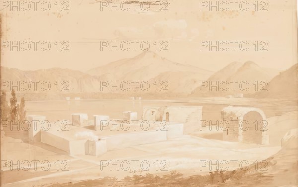 Lago Agnano, 1825. Creator: James William Giles.