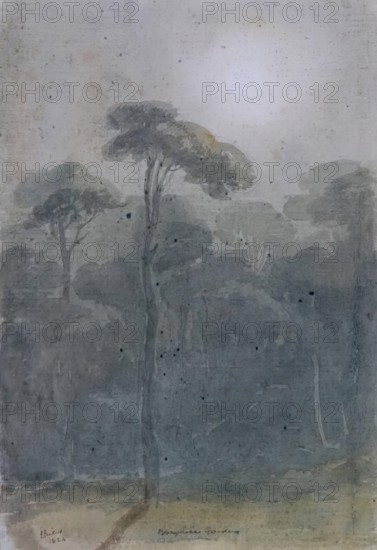 Borghese Gardens, 1825. Creator: James William Giles.