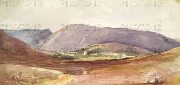 Landscape with a Castle in the Distance, c1840s. Creator: John Phillip.