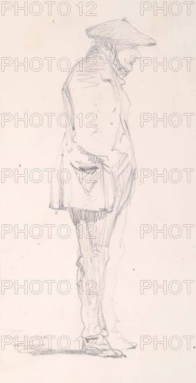 Man Wearing a Tam o' Shanter, c1830s. Creator: John Phillip.