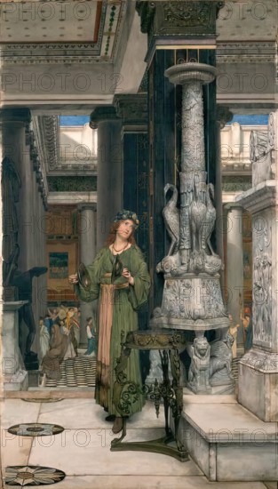 The Cymbal Player, 1872. Creator: Lawrence Alma-Tadema.