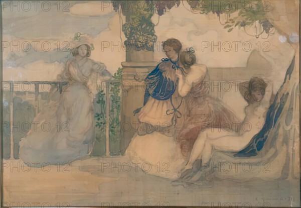 Le Premier Bal. Creator: Charles Conder.