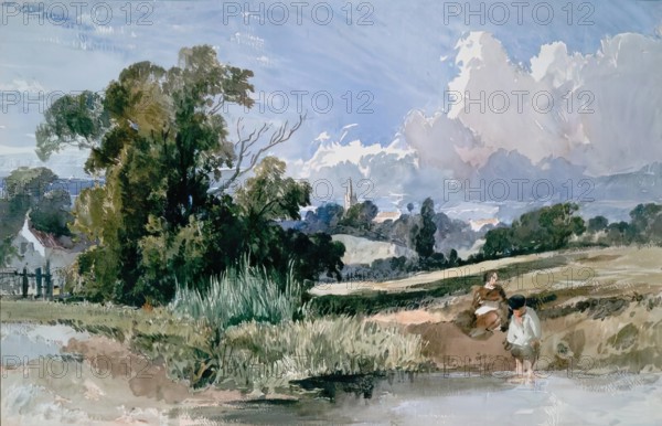 Landscape in North Wales, c1840s. Creator: David Cox the Elder.