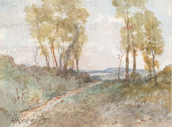 The Bridle Path to the Sea, 1911. Creator: Henri-Joseph Harpignies.