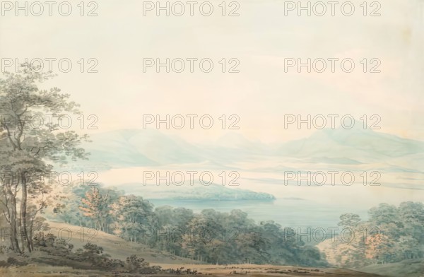 Loch Lomond from Knock Our Wood, c1827-1829. Creator: Hugh William Williams.
