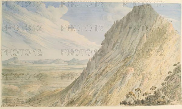 The Plain of Keratia from the Ridge of Hymettus, 1841. Creator: James Skene.