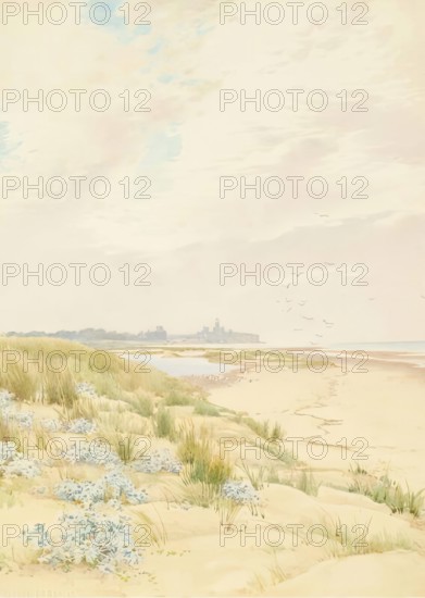 Hunstanton Lighthouse, 1900-1920. Creator: Alfred William Parsons.