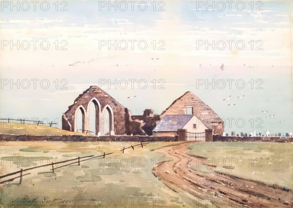 Cowie Church, Stonehaven, 1895. Creator: John Beattie Scott.