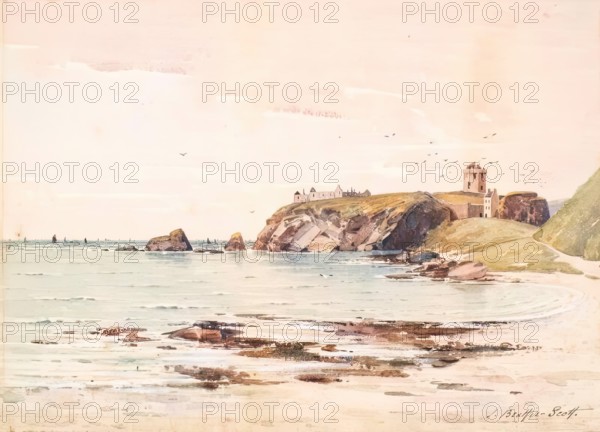 Dunnottar Castle, c1890s. Creator: John Beattie Scott.