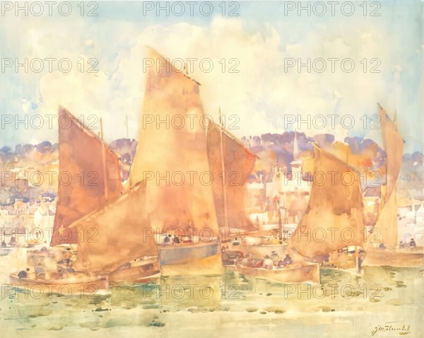 East Coast Harbour, c1890s. Creator: James Watterson Herald.