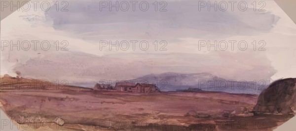 Landscape with Farm Buildings, c1840s. Creator: John Phillip.