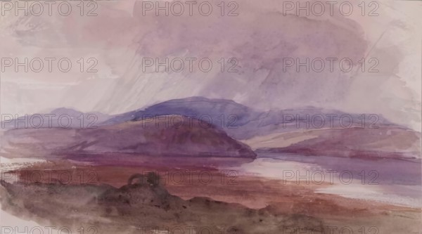 Landscape - Storm Clouds, c1840s. Creator: John Phillip.