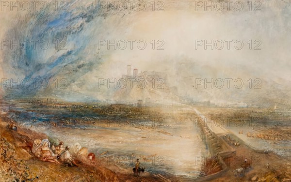 Bellinzona from the Road to Locarno, 1843. Creator: JMW Turner.