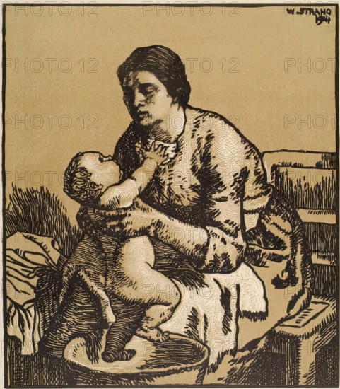 The Bath, 1904. Creator: William Strang.