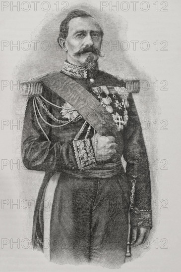 Charles Denis Bourbaki, (1816-1897), French general, 1891. Creator: Unknown.