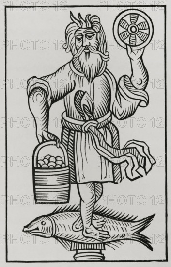 Crodon, Idol of the ancient Saxons, 1656, (1878).  Creator: Unknown.