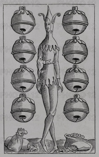 Eight of Bells, German playing card from the 16th century, (1877). Creator: Unknown.