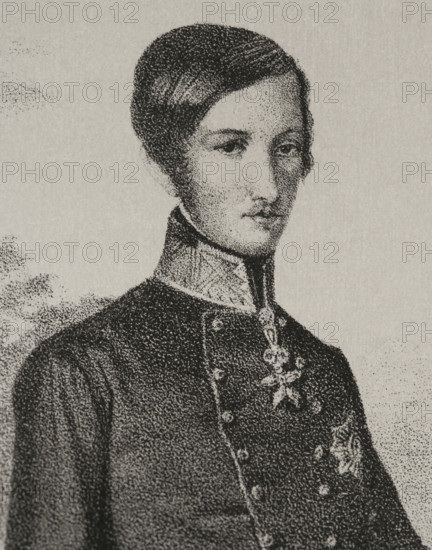 Francis V, (1819-1875), Duke of Modena and Reggio, (1846-1859), 1852. Detail. Creator: Adolfo Martinez.
