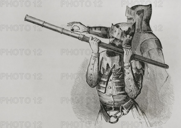 Hand cannon, 15th century, (1877).  Creator: Unknown.