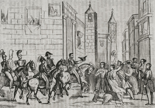 First Carlist War, (1833-1840): General Espartero's entry into Bilbao, Third Siege of Bilbao...1845. Creator: Unknown.