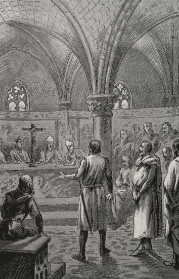 VII Council of Tarragona, 1312, (1890).  Creator: Unknown.