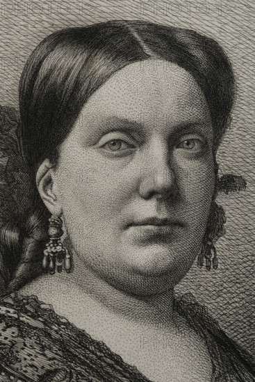 Isabella II (1830-1904), Queen of Spain from 1833 to 1868, (1882). Creator: Unknown.