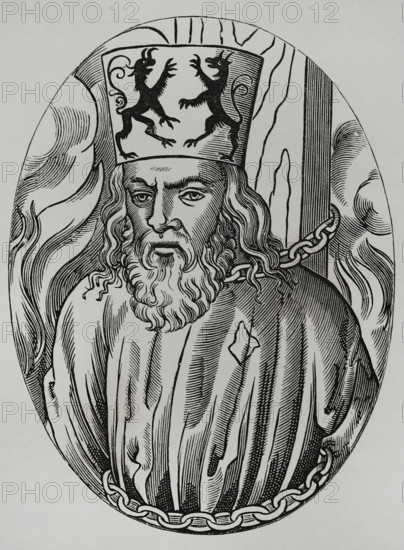 Jerome of Prague, (1360-1416), Czech scholastic philosopher and preacher, 1877. Creator: Unknown.