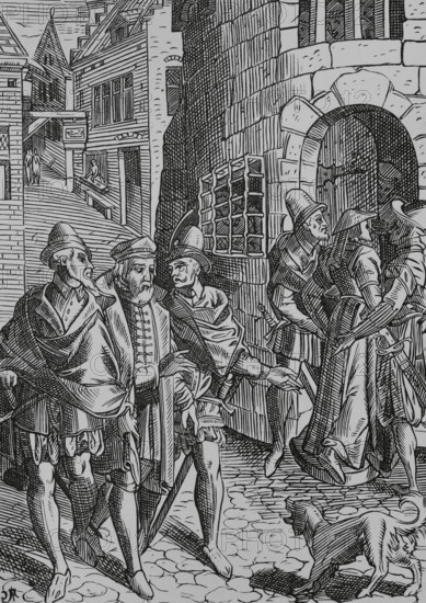 The Provost's prison, Rue de la Tannerie, Paris, France, 1596, (1878).  Creator: Unknown.