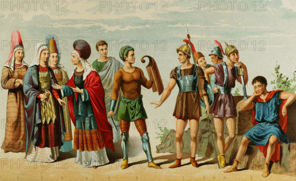 Phoenicians and Celtiberians, Iberian Peninsula, Ancient History, (1877).  Creator: Unknown.