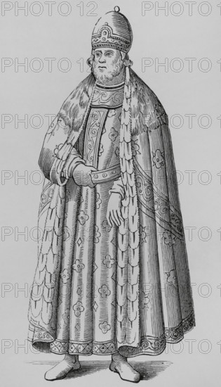 Doge of Venice in ceremonial costume, 16th century, (1878).  Creator: Unknown.