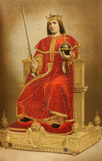 Ferdinand III of León and Castile, called the Saint (1199/1201-1252), King of Castile..., 1889.  Creator: Unknown.