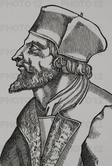 Jan Hus, (1369-1415), Czech theologian and philosopher, 1877. Creator: Unknown.