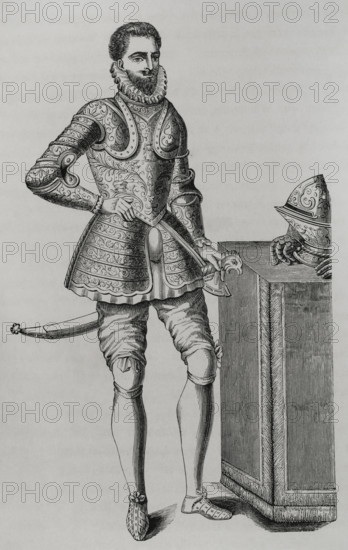 Portrait of the French Prince Francis of France, (1554-1584), Duke of Alençon (1877).  Creator: Unknown.