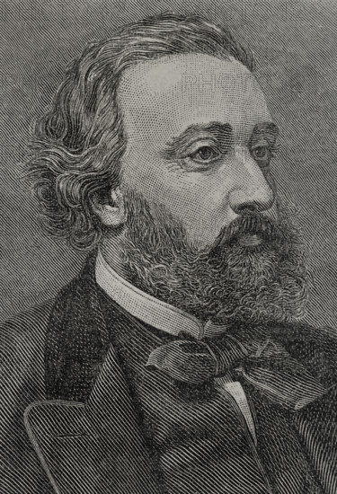 Léon Gambetta, (1838-1882), French statesman, one of the founders of the Third Republic, 1891.  Creator: Unknown.