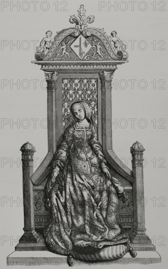 Louise of Savoy, (1476-1531), Regent of France, Mother of  King Francis I of France, 1877.  Creator: Unknown.