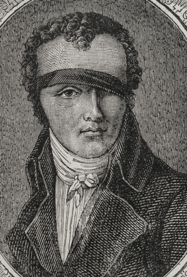 Nicolas-Jacques Conté, (1755-1805), French military officer and aeronaut, 1879.  Creator: Unknown.