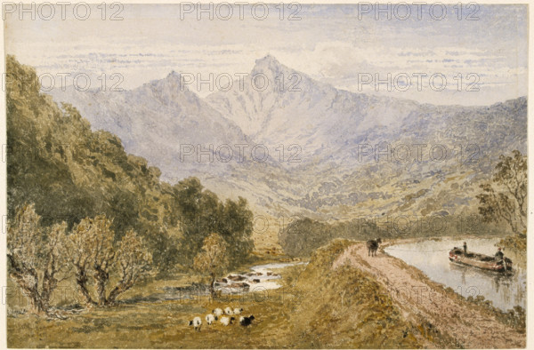The Brecon Beacons, c1830-1859. Creator: Joseph Murray Ince.