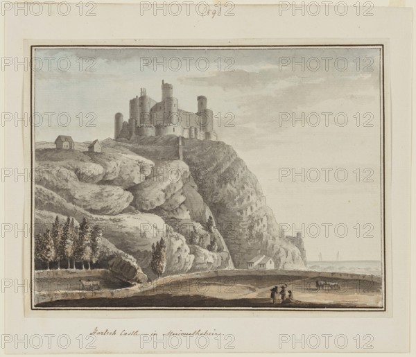 Harlech Castle, c1775-1794. Creator: Samuel Hieronymus Grimm.