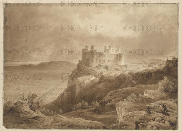 Harlech Castle, c18th century. Creator: Unknown.