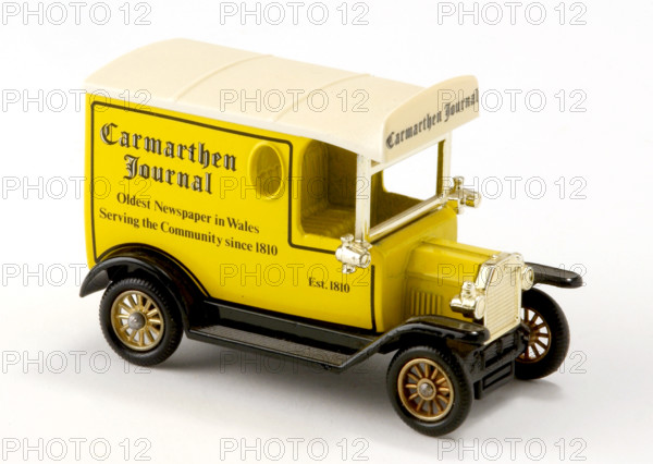 Carmarthen Journal, Ford delivery van model, 1975. Creator: Lledo Plc.