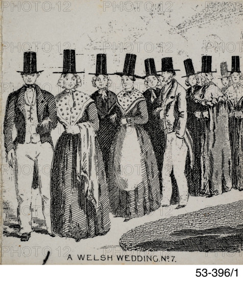 A Welsh Wedding. No. 7., c1840. Creator: Newman & Co.