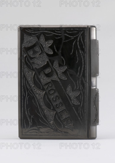 Coal carved in shape of a book, 1900s. Creator: Unknown.