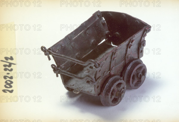 Coal Tram Model (brass), 1910s. Creator: Unknown.