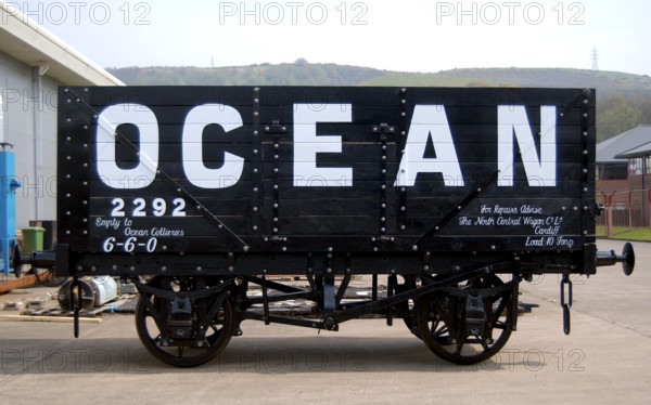 12 ton coal wagon, c1887-1907 Creator: Unknown.