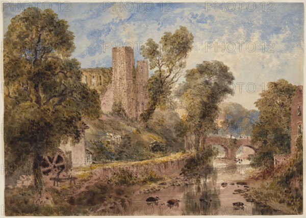 Brecon Castle, c1830-1850. Creator: Joseph Murray Ince.